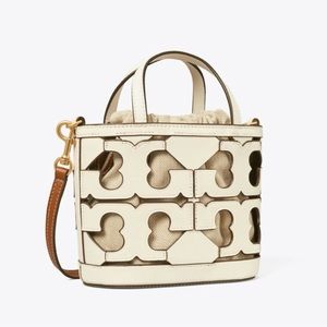 NWT Tory Burch Mini Cutout Logo Tote Bag